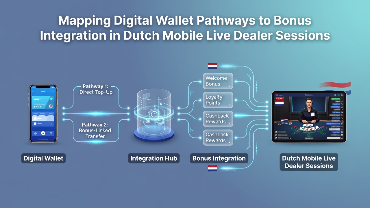 Mobiele schermen met live dealer tafels en geïntegreerde bonus meldingen via wallets