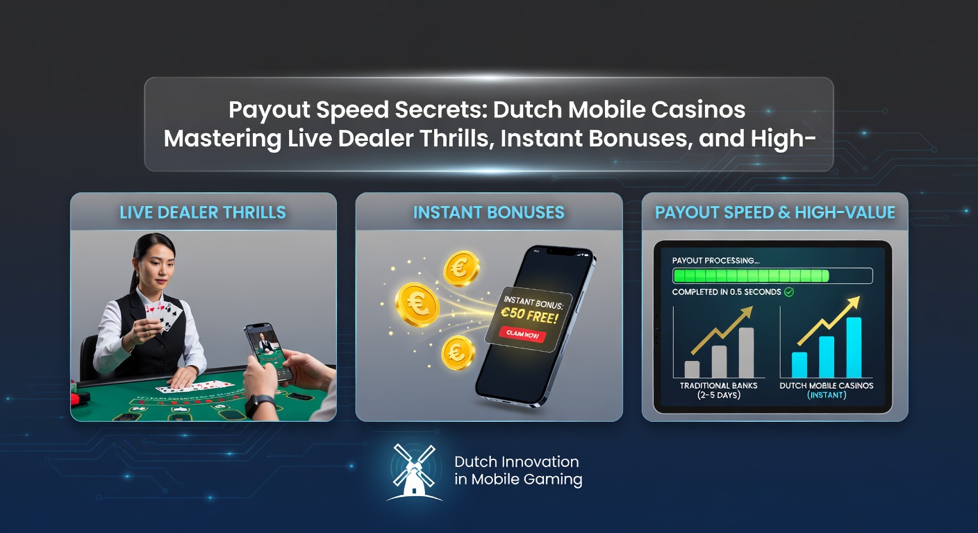 High-roller aan roulette tafel met instant bonus popup en snelle uitbetaling icoon op mobiel scherm