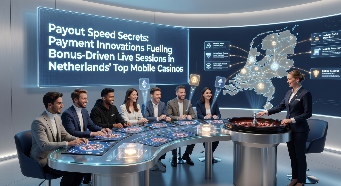 Mobiele casino-app met live dealer en snelle betaalopties op een smartphone-scherm, zichtbaar in een Nederlandse setting met iDEAL en bonusaanbiedingen