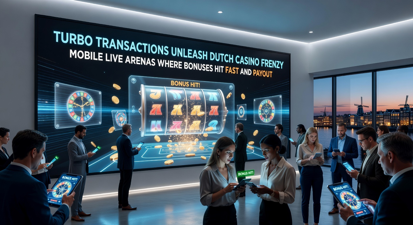 Grafiek met stijgende lijnen van transactiesnelheden en bonusclaims in Nederlandse mobiele live casinos, met turbo iconen en geldstromen